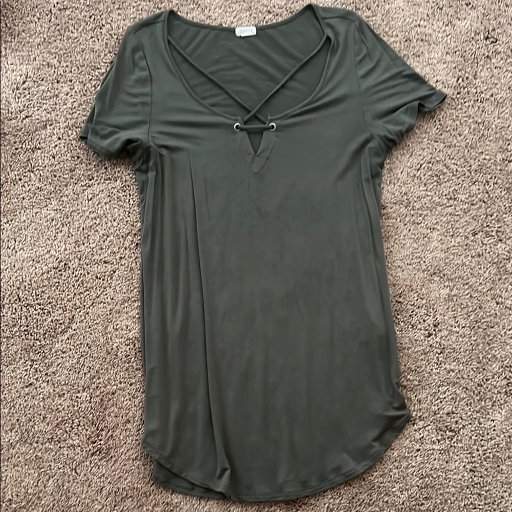 Olive Green Women's Top
